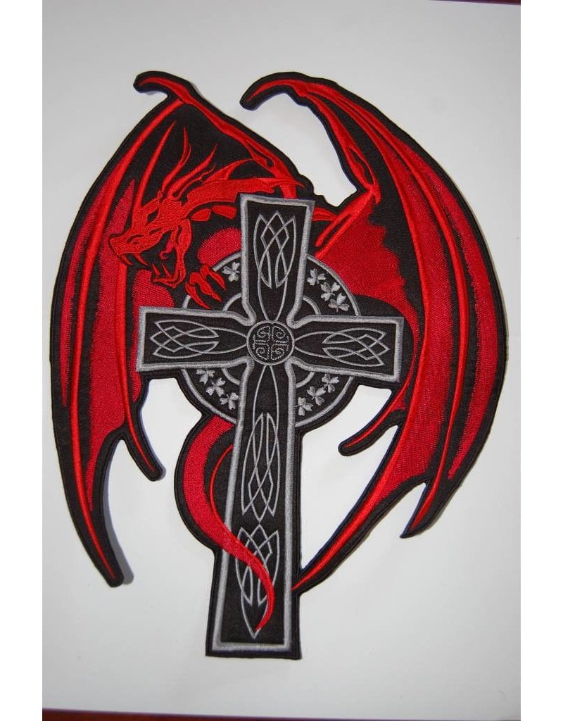 Badgeboy Red Dragon on Cross Nr. 125 R