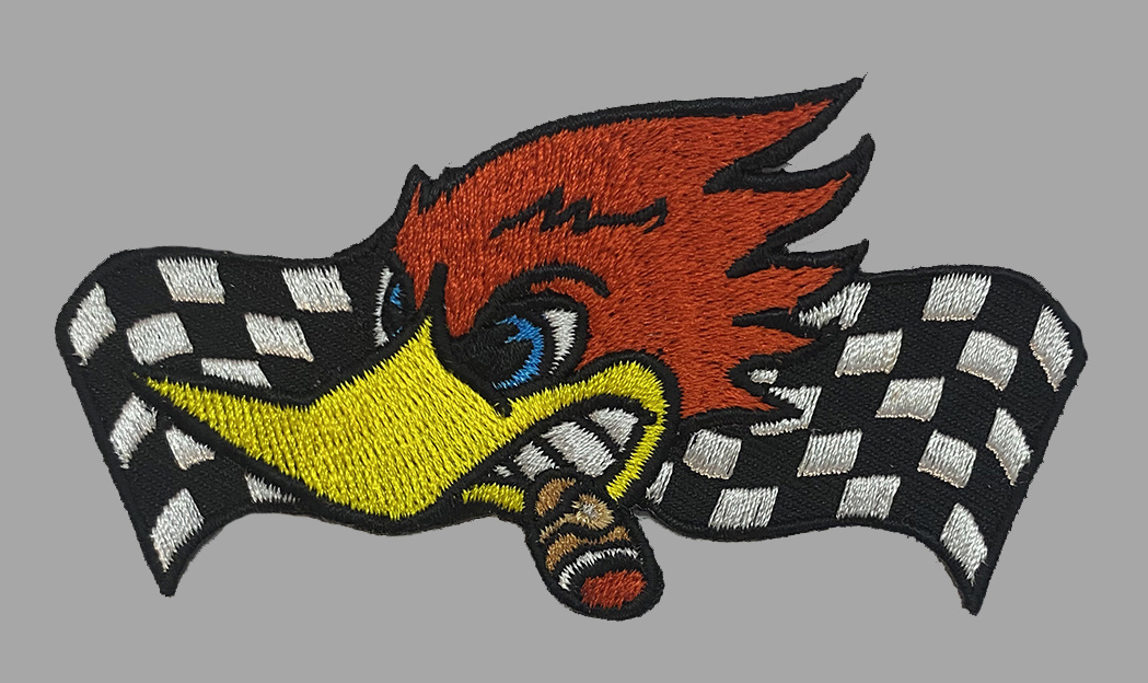 Woody Woodpecker Racing Badgeboy