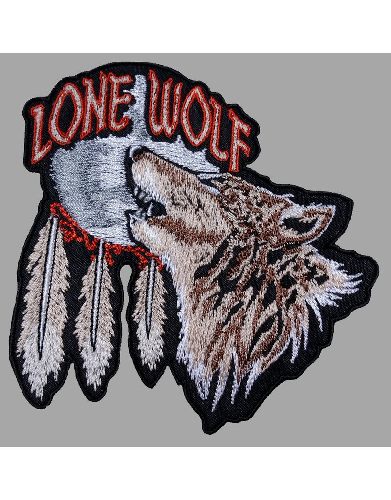 Badgeboy Lone wolf feathers small 10 cm