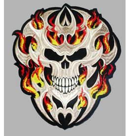 Badgeboy Skull in Flames