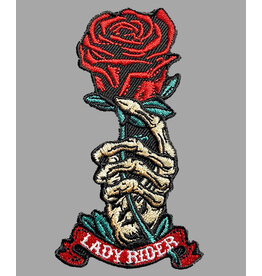 Badgeboy Skull hand Rose