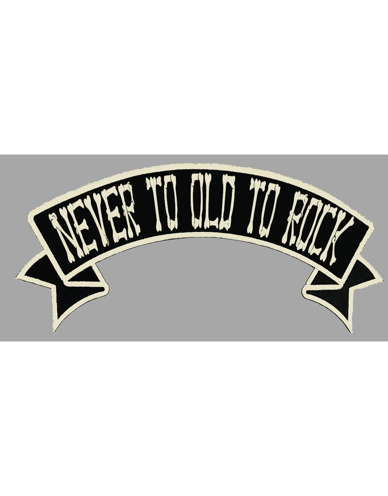 Badgeboy Never to old to Rock Banner