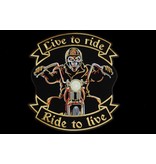 Badgeboy Live to ride biker large 608 E
