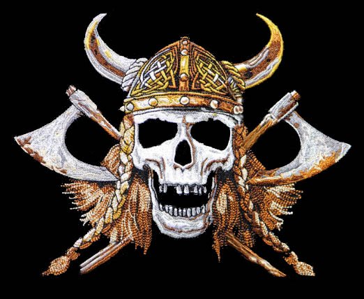 Viking skull - Badgeboy