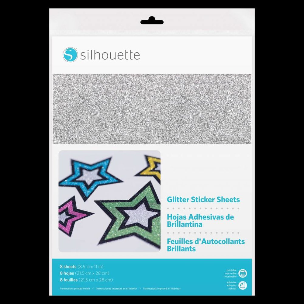 Silhouette Glitter Sticker Sheets Silhouette Glitter Sticker Sheets
