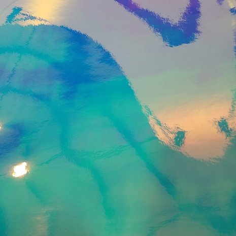 Vinyl met holografische uitstraling  -  12" x 12"  -  Verschillende kleuren
