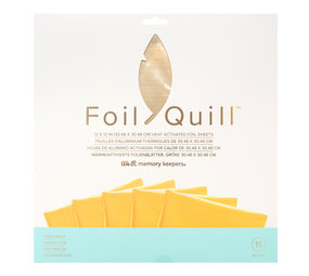 Foil Quill Sheets 12 x 12 - GOLD FINCH
