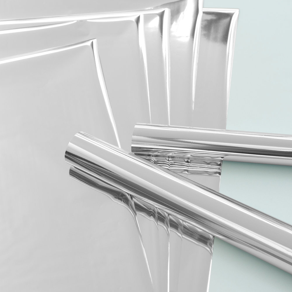 Foil Quill Sheets 12 x 12 - SILVER SWAN