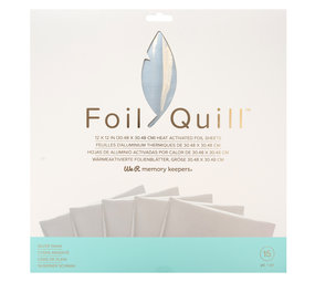 Foil Quill Sheets 12 x 12 - SILVER SWAN