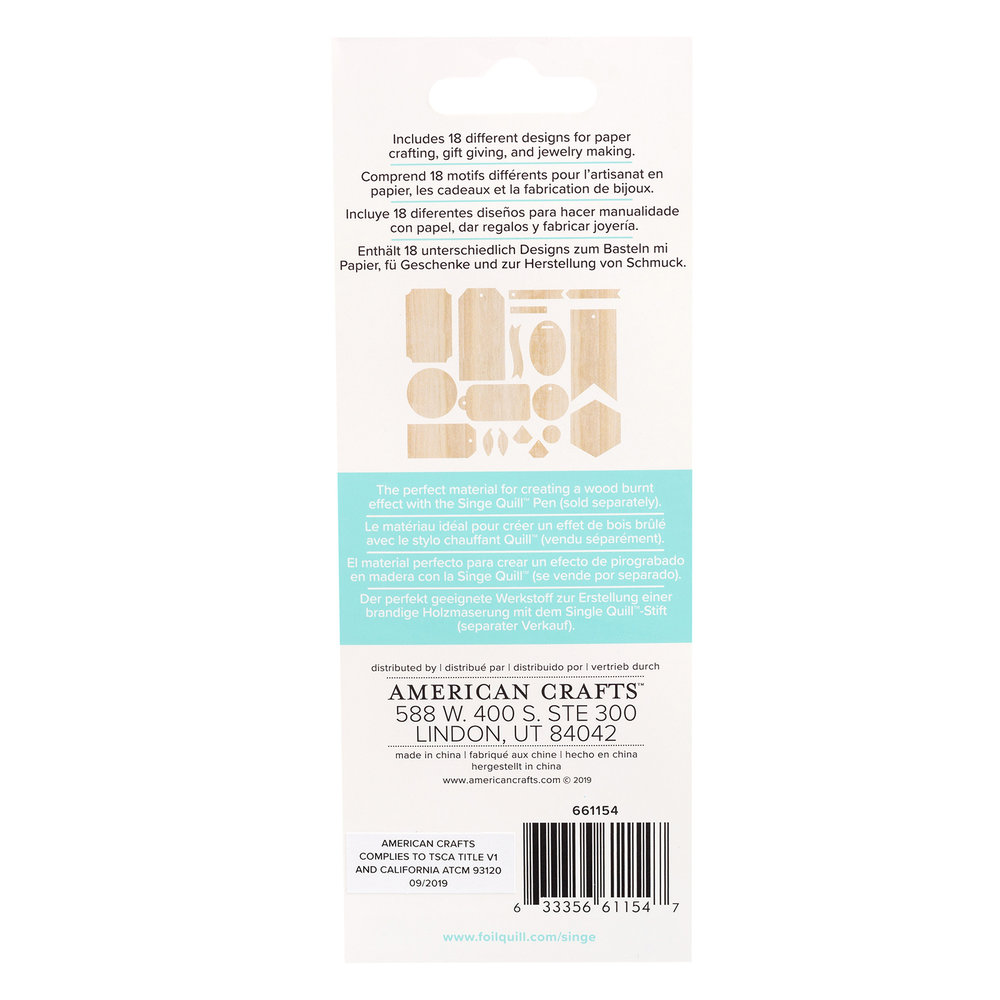 Singe Quill Wood veneer Ephemera Singe Quill Wood veneer Ephemera