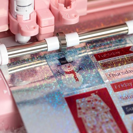 Silhouette Stickervellen - Holografische Stippen