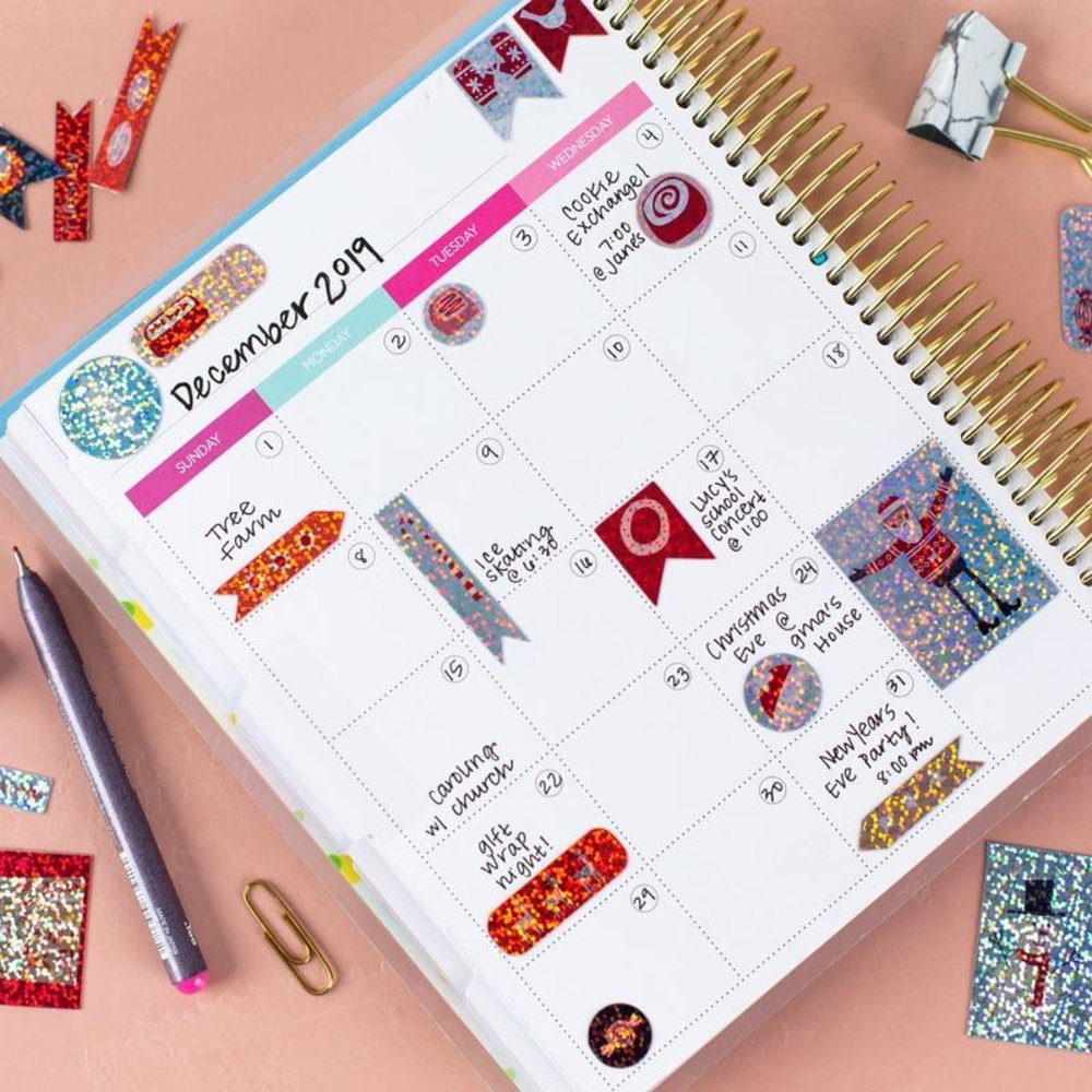 Silhouette Stickervellen - Holografische Stippen