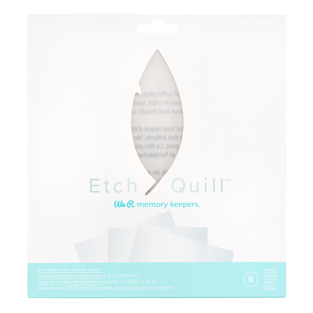Etch Quill - Etch Plastic vellen - Doorzichtig Etch Quill - Etch Plastic vellen - Doorzichtig