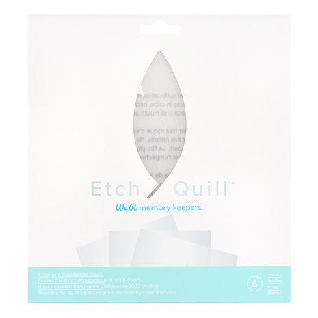 Etch Quill - Etch Plastic vellen - Doorzichtig Etch Quill - Etch Plastic vellen - Doorzichtig