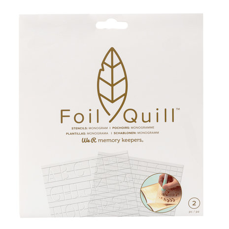 Foil Quill Freestyle- Stencils: Monogram Foil Quill Freestyle- Stencils: Monogram