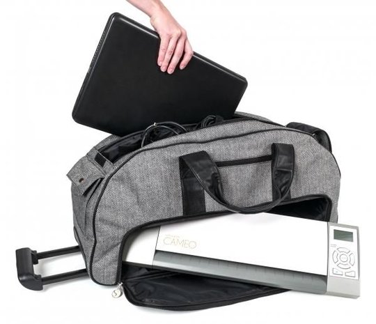 Silhouette Cameo 1-2 Tweed Rolling Tote Silhouette Cameo 1-2 Tweed Rolling Tote