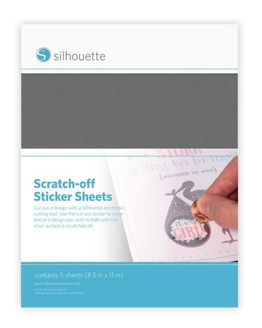 Silhouette Stickervellen Scratch-off - Zilver Silhouette Stickervellen Scratch-off - Zilver