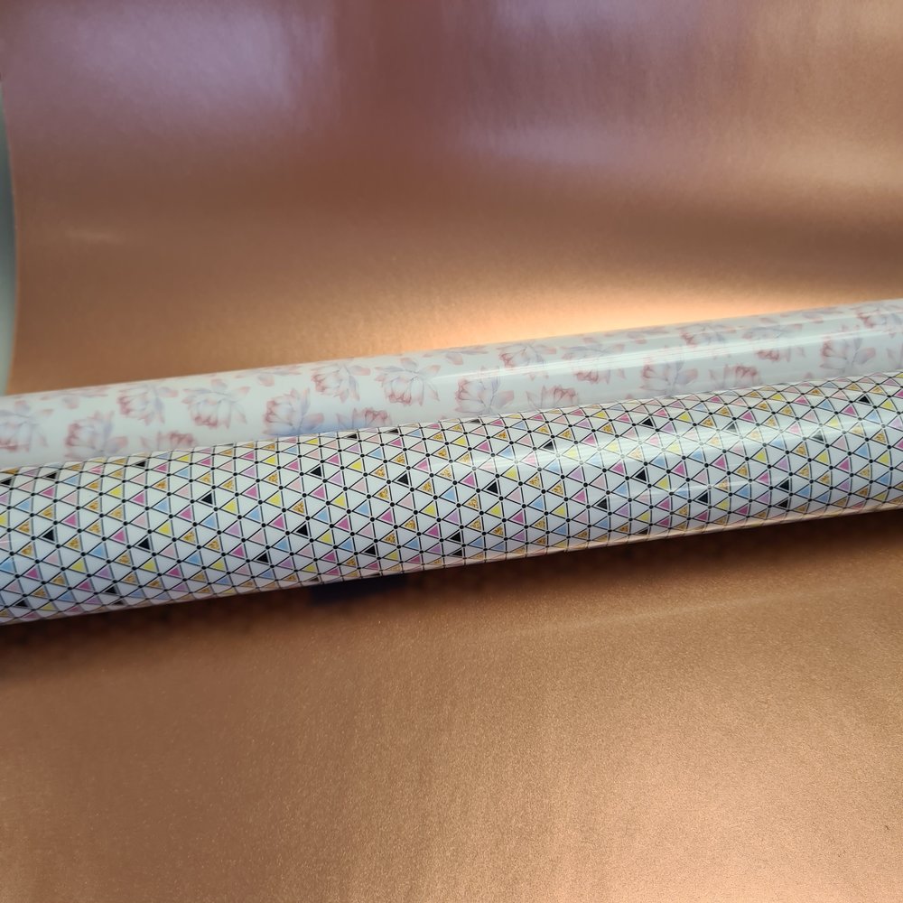 Vinyl Rose Gold Polished Metal Vinyl Rose Gold Polished Metal