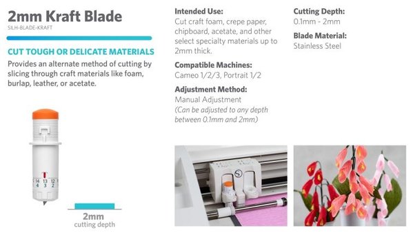 Silhouette 2 mm, Kraft Blade, (Type A) Silhouette 2 mm, Kraft Blade, (Type A)