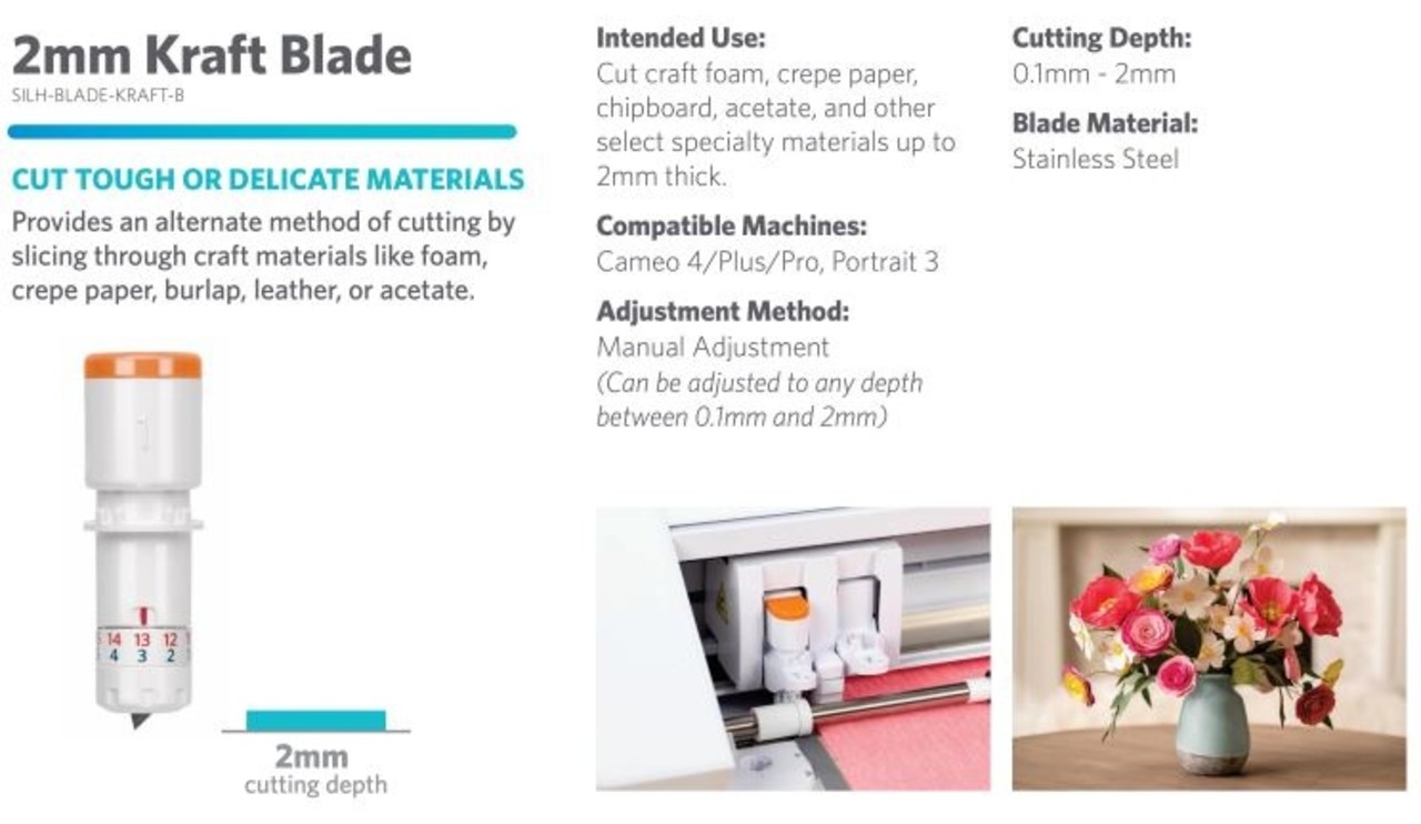 Silhouette 2 mm Kraft Blade (type B) Silhouette 2 mm Kraft Blade (type B)