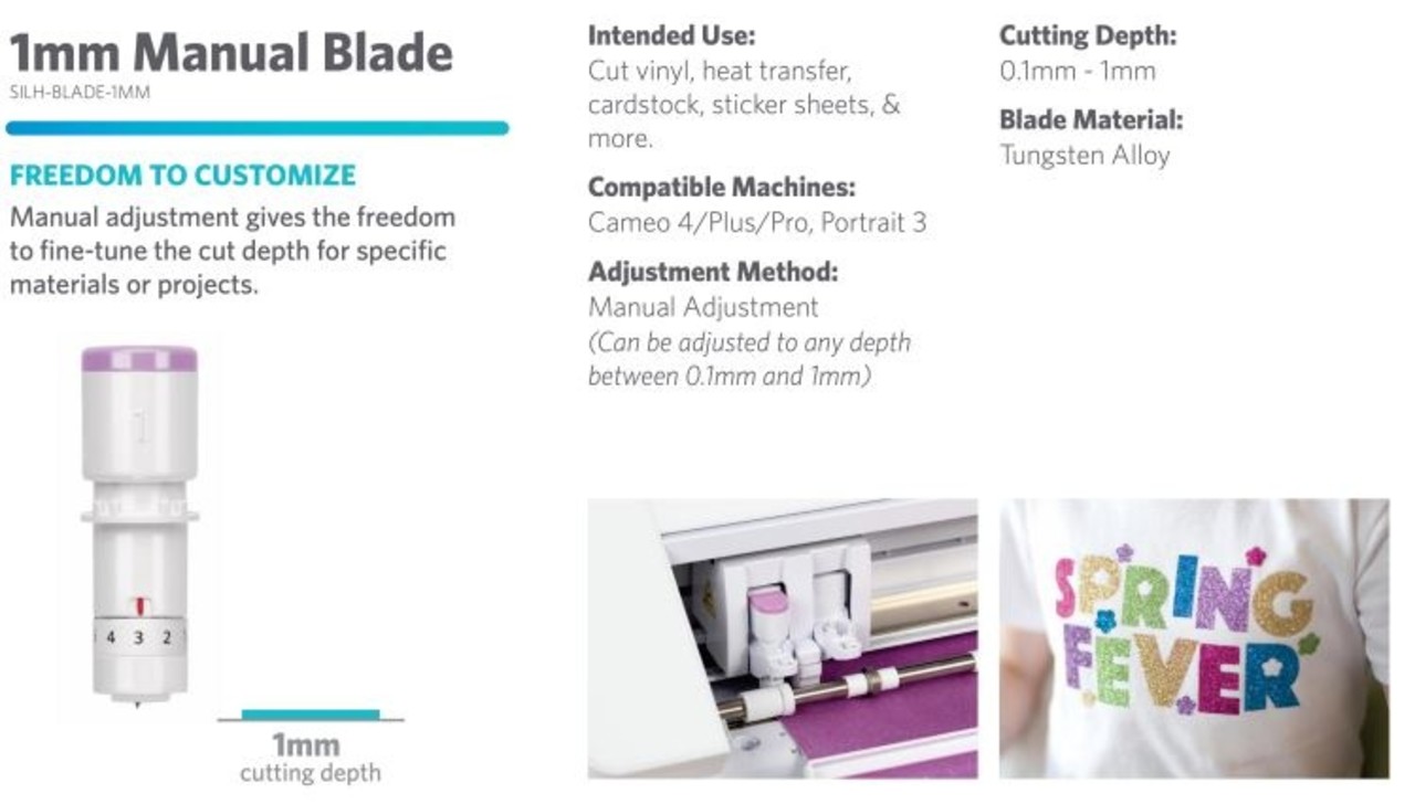 Silhouette Manual Blade 1 mm