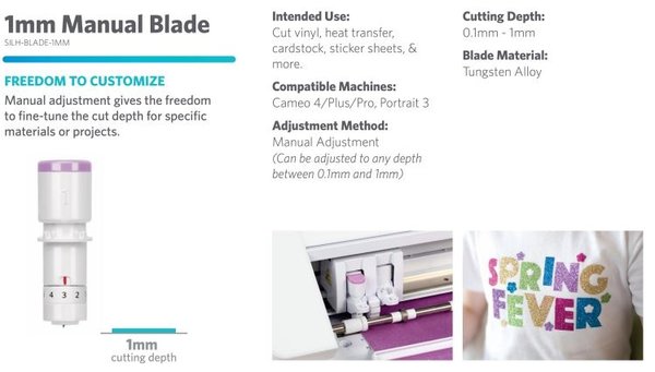 Silhouette Manual Blade 1 mm