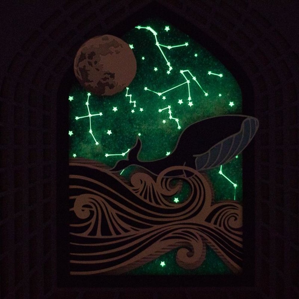 Silhouette Stickervellen - Glow in the dark Silhouette Stickervellen - Glow in the dark