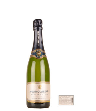 Monmosseau Crémant de Loire - Brut Chenin, Chardonnay, Cabernet franc, Orbois en Pinot Noir