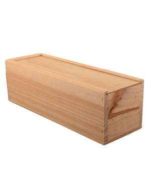Houten Kist met Schuifdeksel voor 1 fles