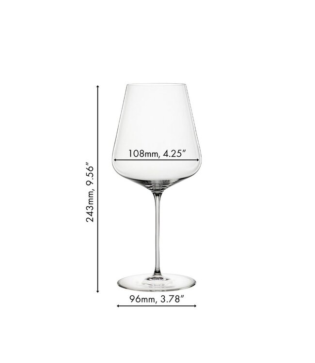 Bordeaux Wijnglazen Definition 750ml - 6 stuks