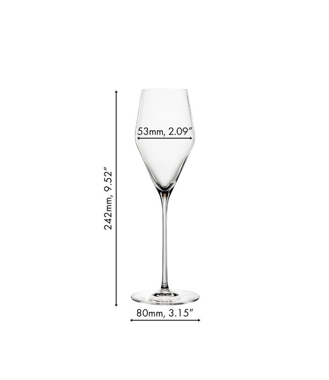 Definition Champagneglazen 250 ml - 6 stuks (3x2 glazen)