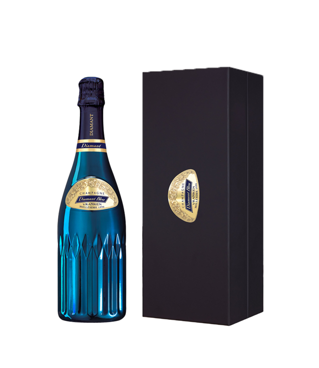Champagne Vranken, Champagne AC Cuvée Diamant Blue in luxe coffret  1996 - 0.75L