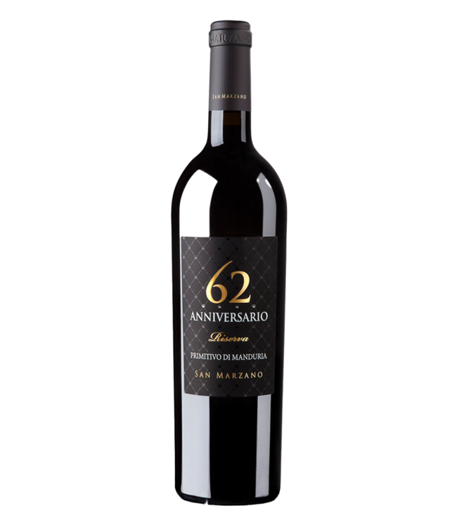 San Marzano, Primitivo di Manduria DOP Anniversario 62 Riserva  2019 0,75 l