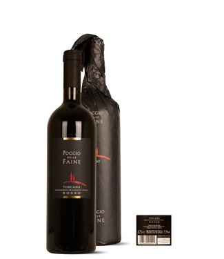 Poggio Delle Faine 80% Sangiovese Grosso and 20% Cabernet Sauvignon SUPER Toscana Rosso IGT 2020