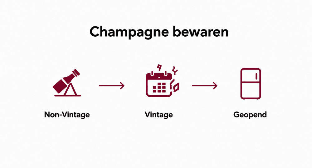 inphografic over champagne bewaren