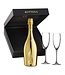 Bottega Gold Prosecco DOC Brut – Zwarte giftbox met 2 glazen – 0,75 liter