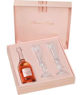 Champagne Deutz Deutz Amour de Deutz Rosé 2008 Giftbox met 2 Glazen