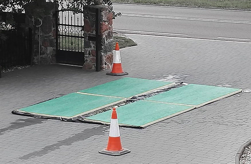 Set of 4 Disinfection Mats cars and trucks 120 x 200 x 5,5 cm