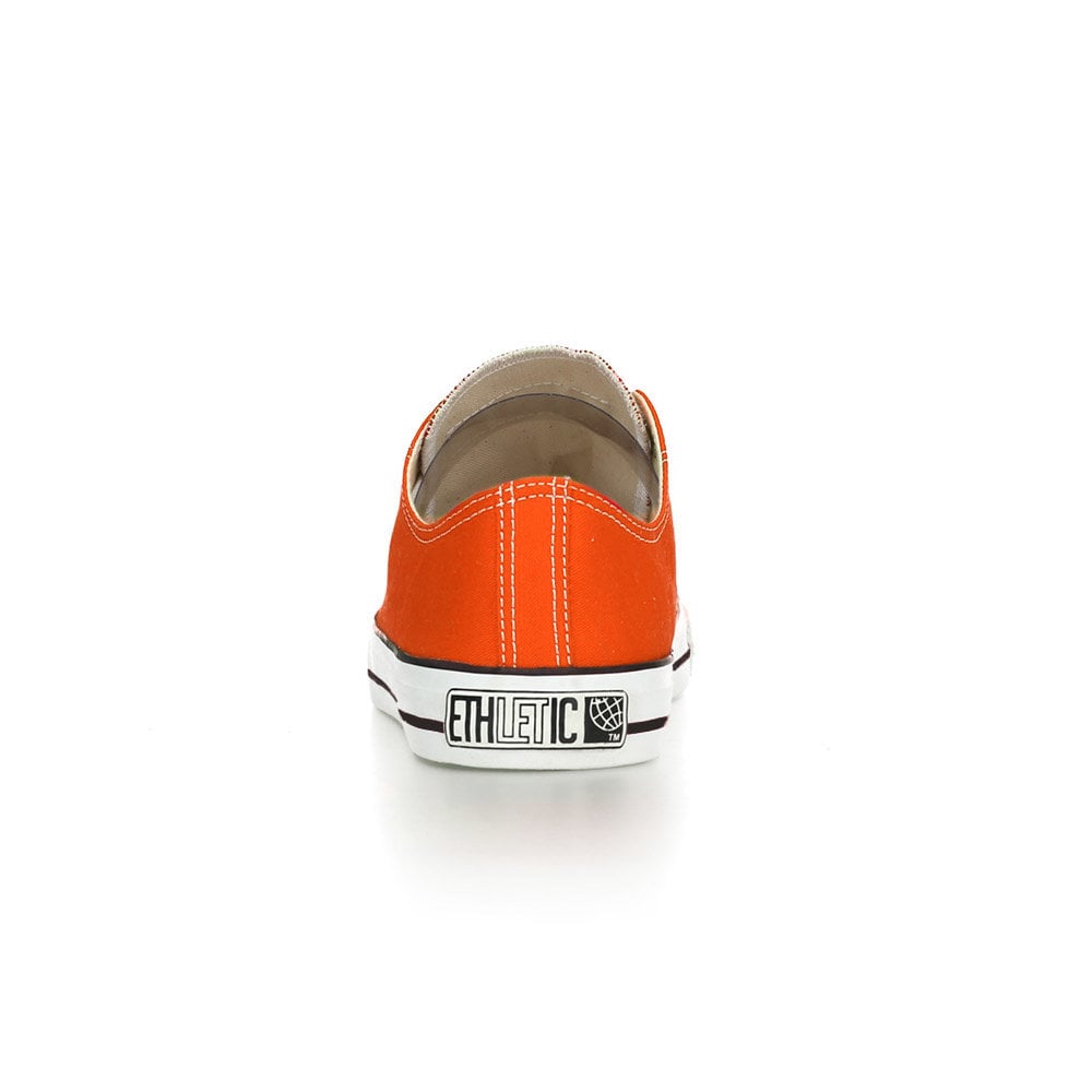 ETHLETIC Fair Trainer White Cap Lo Cut Edition Mandarin Orange | Just White