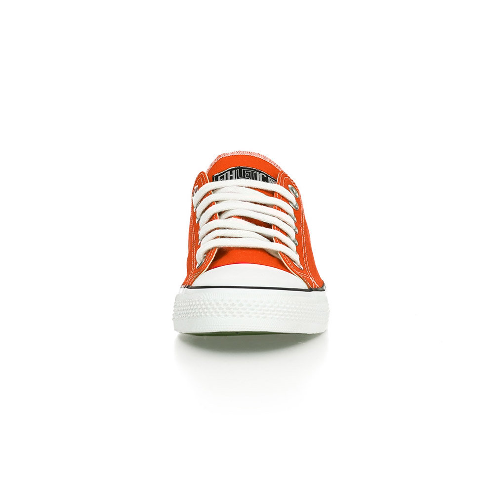 ETHLETIC Fair Trainer White Cap Lo Cut Edition Mandarin Orange | Just White