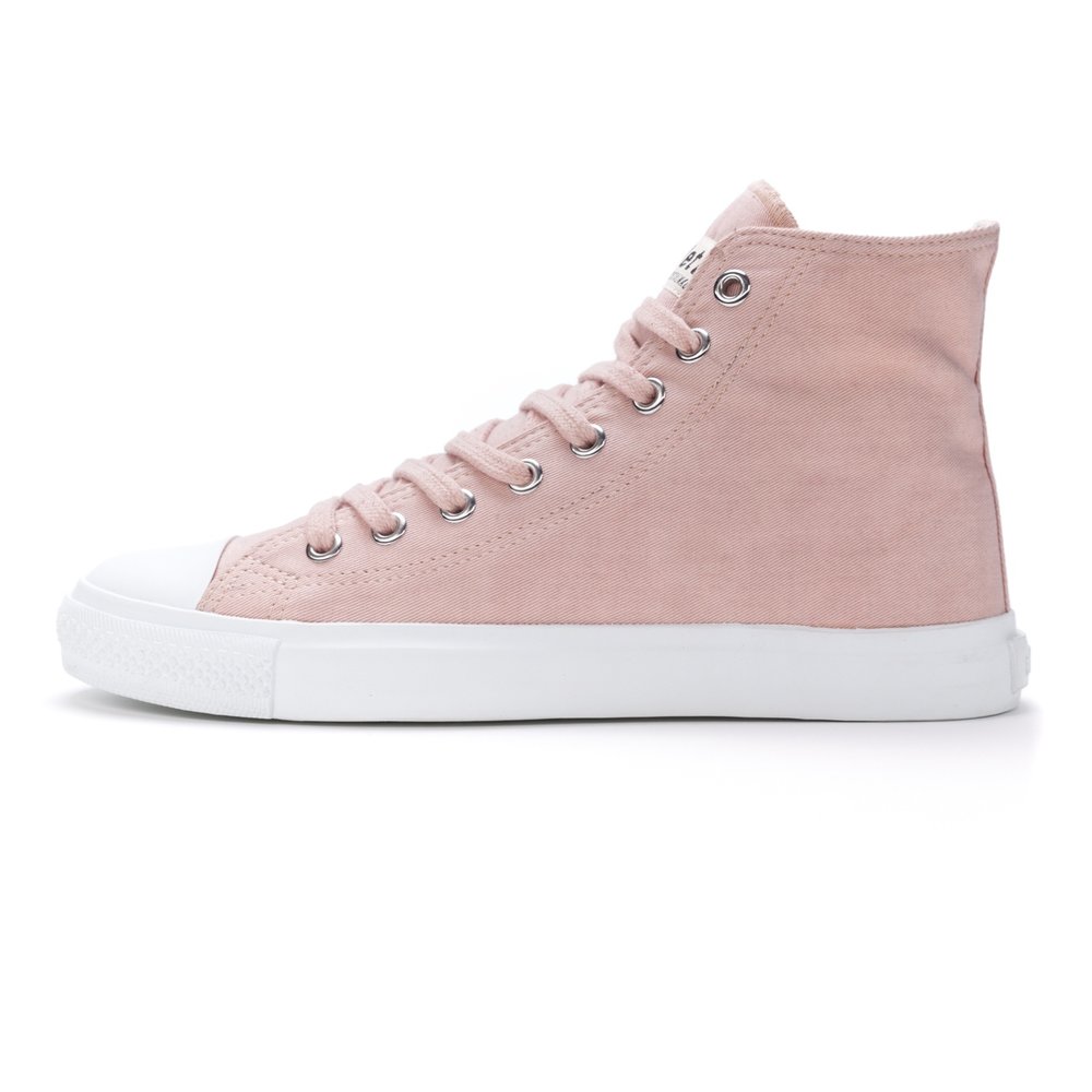 ETHLETIC Fair Trainer White Cap Hi Cut Sea Shell | Just White