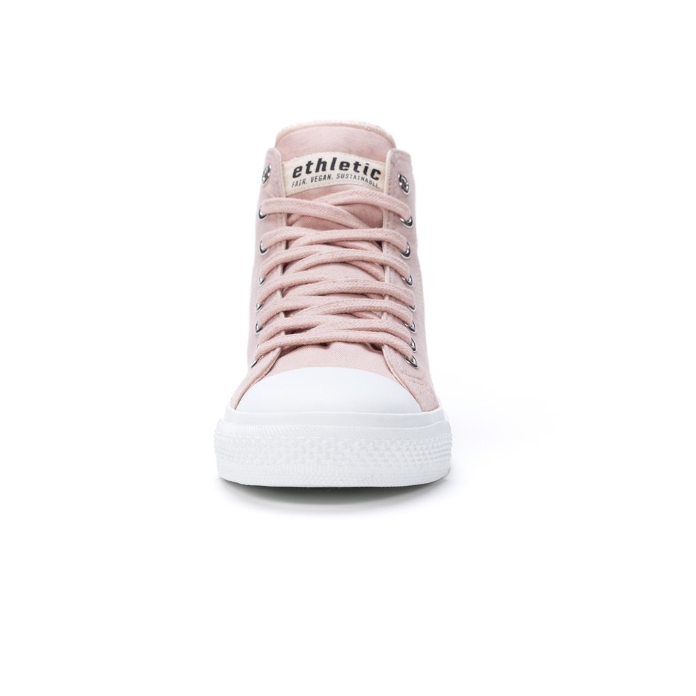 ETHLETIC Fair Trainer White Cap Hi Cut Sea Shell | Just White