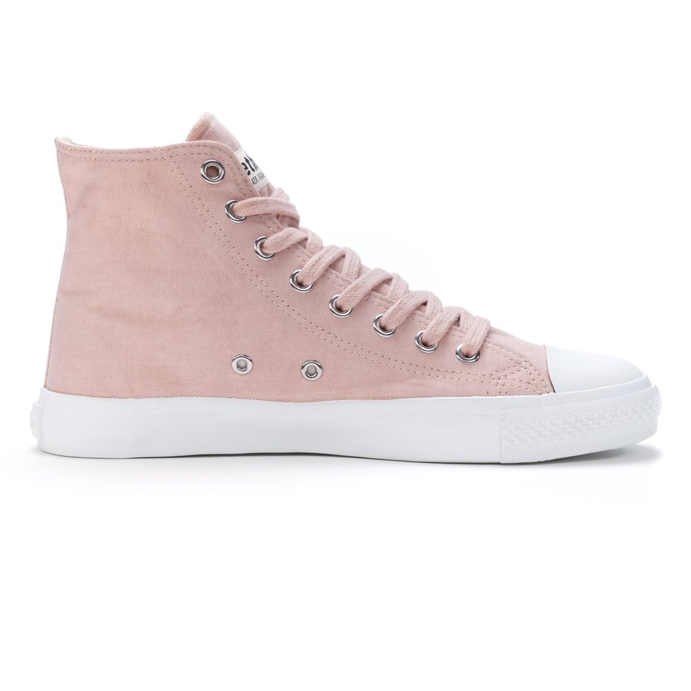ETHLETIC Fair Trainer White Cap Hi Cut Sea Shell | Just White