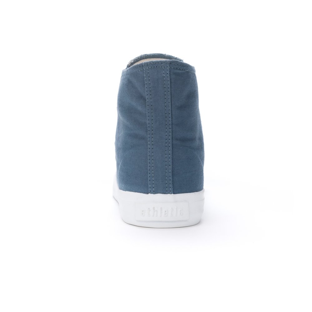 ETHLETIC Fair Trainer White Cap Hi Cut Workers Blue | Just White