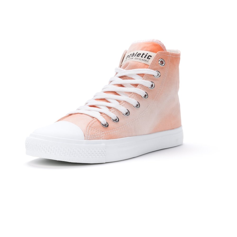 ETHLETIC Fair Trainer White Cap Hi Cut Little Blush | Just White