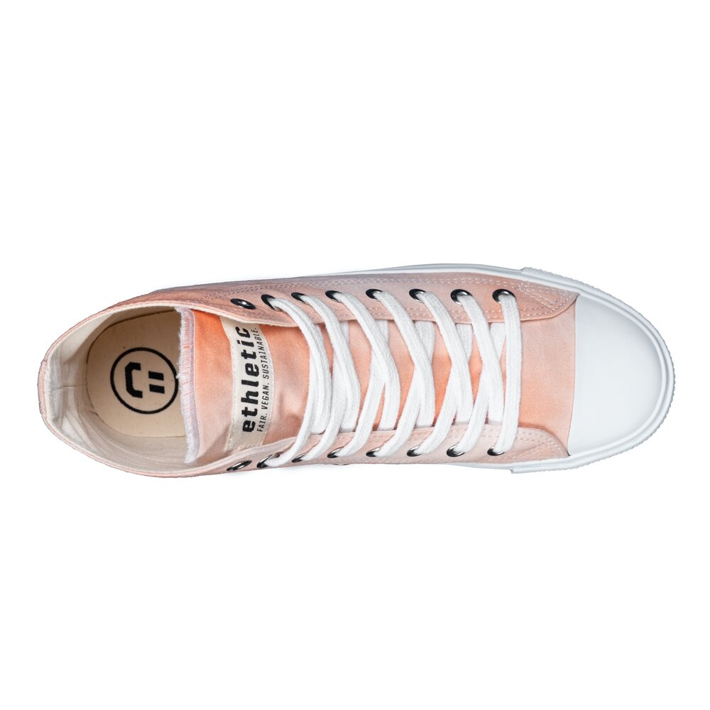 ETHLETIC Fair Trainer White Cap Hi Cut Little Blush | Just White