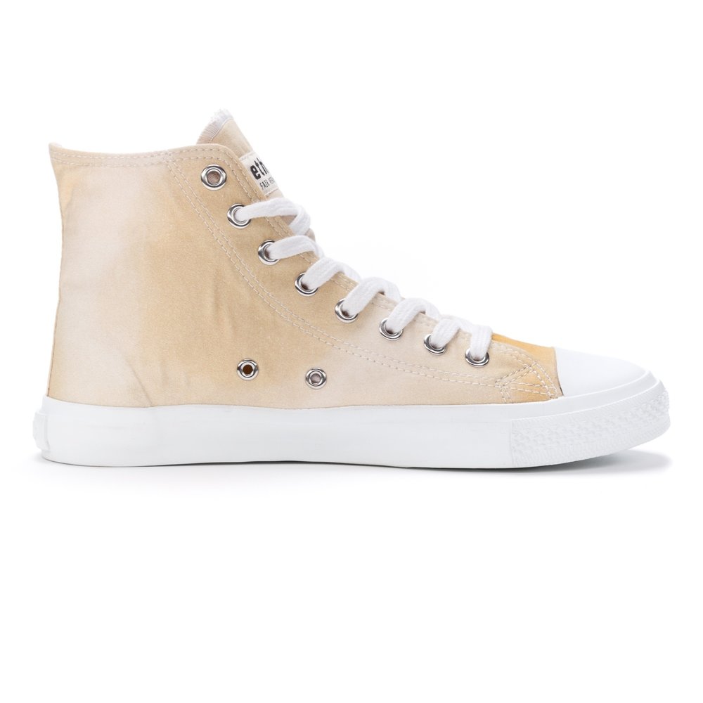 ETHLETIC Fair Trainer White Cap Hi Cut Golden Shine | Just White