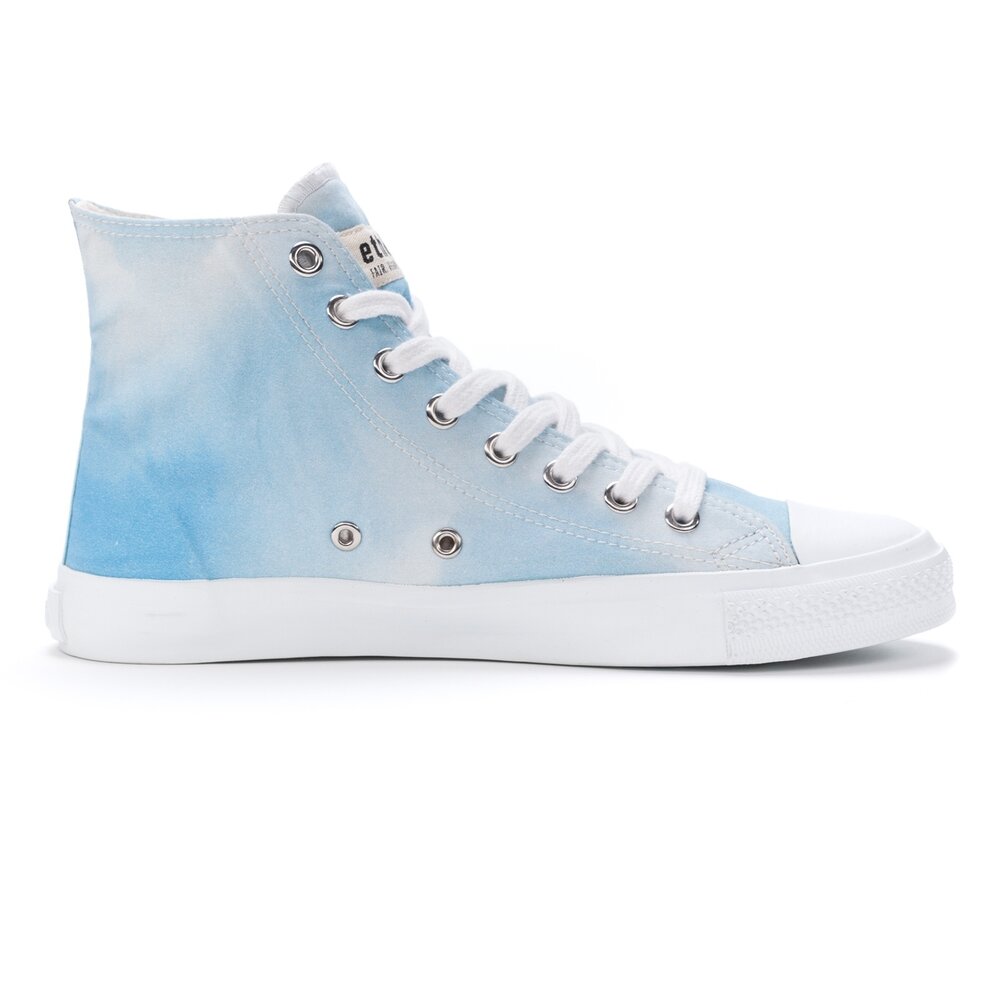 ETHLETIC Fair Trainer White Cap Hi Cut Summer Sky | Just White