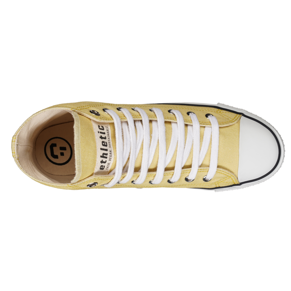 Fair Trainer White Cap Hi Cut Watersign Yellow | Just White