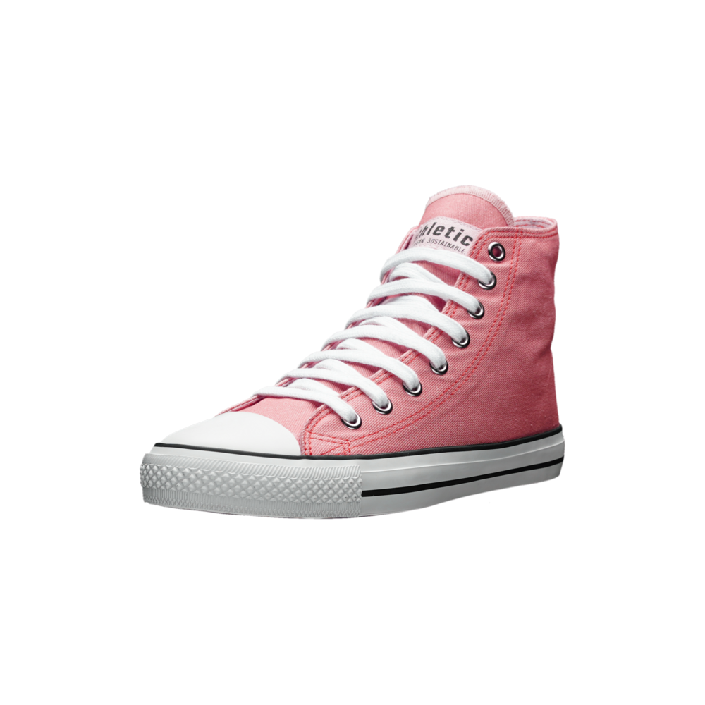 Fair Trainer White Cap Hi Cut Strawberry Pink P | Just White